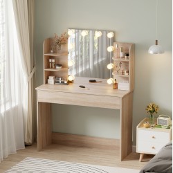 ΤΟΥΑΛΕΤΑ ΜΕ ΦΩΤΙΣΜΟ LED-ΡΑΦΙΑ-ΣΥΡΤΑΡΙΑ LAURYN HM2502.01 SONAMA 108x40x140Υεκ