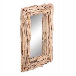 ΚΑΘΡΕΠΤΗΣ ΤΟΙΧΟΥ TWIGS HM4440 DRIFTWOOD ΣΕ ΦΥΣΙΚΟ ΧΡΩΜΑ 62x10x82Υεκ.