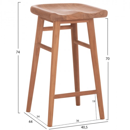 ΣΚΑΜΠΟ ΜΠΑΡ BOLMAR HM18108 ΞΥΛΟ ΤΕΑΚ ΣΕ ΦΥΣΙΚΟ 40.5x44x74Υεκ. ΣΚΑΜΠΟ ΜΠΑΡ BOLMAR HM18108 ΞΥΛΟ ΤΕΑΚ ΣΕ ΦΥΣΙΚΟ 40.5x44x74Υεκ.