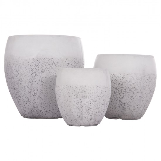 ΣΕΤ 3ΤΜΧ ΓΛΑΣΤΡΕΣ ΣΕΙΡΑ GARDENER HM4718 FIBERCLAY ΛΕΥΚΟ Φ55x54Υεκ ΣΕΤ 3ΤΜΧ ΓΛΑΣΤΡΕΣ ΣΕΙΡΑ GARDENER HM4718 FIBERCLAY ΛΕΥΚΟ Φ55x54Υεκ