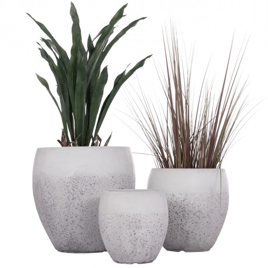 ΣΕΤ 3ΤΜΧ ΓΛΑΣΤΡΕΣ ΣΕΙΡΑ GARDENER HM4718 FIBERCLAY ΛΕΥΚΟ Φ55x54Υεκ ΣΕΤ 3ΤΜΧ ΓΛΑΣΤΡΕΣ ΣΕΙΡΑ GARDENER HM4718 FIBERCLAY ΛΕΥΚΟ Φ55x54Υεκ