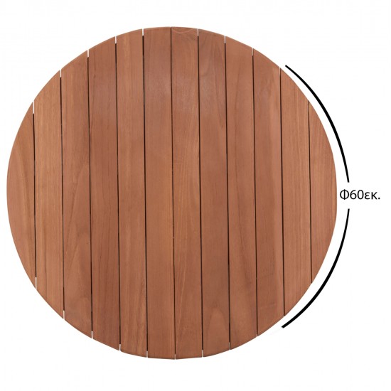 ΕΠΙΦΑΝΕΙΑ ΤΡΑΠΕΖΙΟΥ ΣΤΡΟΓΓΥΛΗ HM18132 ΞΥΛΟ TEAK--ΦΥΣΙΚΟ Φ60x4(πάχος)εκ. ΕΠΙΦΑΝΕΙΑ ΤΡΑΠΕΖΙΟΥ ΣΤΡΟΓΓΥΛΗ HM18132 ΞΥΛΟ TEAK--ΦΥΣΙΚΟ Φ60x4(πάχος)εκ.