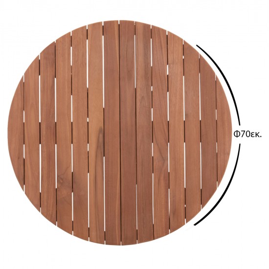 ΕΠΙΦΑΝΕΙΑ ΤΡΑΠΕΖΙΟΥ ΣΤΡΟΓΓΥΛΗ HM18133 ΞΥΛΟ TEAK--ΦΥΣΙΚΟ Φ70x4(πάχος)εκ. ΕΠΙΦΑΝΕΙΑ ΤΡΑΠΕΖΙΟΥ ΣΤΡΟΓΓΥΛΗ HM18133 ΞΥΛΟ TEAK--ΦΥΣΙΚΟ Φ70x4(πάχος)εκ.