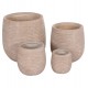 ΣΕΤ 4ΤΜΧ ΓΛΑΣΤΡΕΣ ΣΤΡΟΓΓΥΛΕΣ GARDENER HM4722 FIBERCLAY--IVORY CEMENT Φ54x54Υεκ ΣΕΤ 4ΤΜΧ ΓΛΑΣΤΡΕΣ ΣΤΡΟΓΓΥΛΕΣ GARDENER HM4722 FIBERCLAY--IVORY CEMENT Φ54x54Υεκ