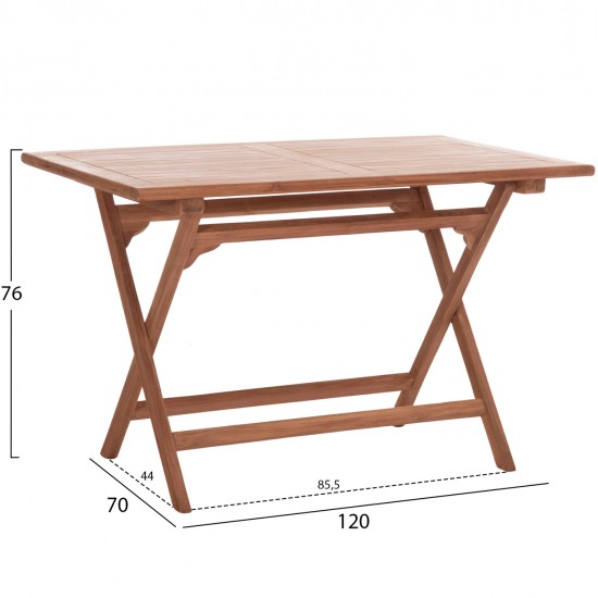 ΤΡΑΠΕΖΙ ΠΤΥΣΣΟΜΕΝΟ ΟΡΘΟΓΩΝΙΟ ERIS HM18117 ΞΥΛΟ TEAK--ΦΥΣΙΚΟ 120x70x76Υεκ. ΤΡΑΠΕΖΙ ΠΤΥΣΣΟΜΕΝΟ ΟΡΘΟΓΩΝΙΟ ERIS HM18117 ΞΥΛΟ TEAK--ΦΥΣΙΚΟ 120x70x76Υεκ.