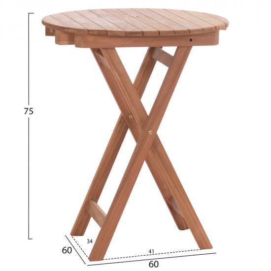 ΤΡΑΠΕΖΙ ΣΚΗΝΟΘΕΤΗ ΣΤΡΟΓΓΥΛΟ HEIDEL HM18120 ΞΥΛΟ TEAK--ΦΥΣΙΚΟ Φ60x75Υεκ. ΤΡΑΠΕΖΙ ΣΚΗΝΟΘΕΤΗ ΣΤΡΟΓΓΥΛΟ HEIDEL HM18120 ΞΥΛΟ TEAK--ΦΥΣΙΚΟ Φ60x75Υεκ.