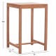 ΤΡΑΠΕΖΙ ΜΠΑΡ ΤΕΤΡΑΓΩΝΟ PRESSCOT HM18113 ΞΥΛΟ TEAK ΣΕ ΦΥΣΙΚΟ 70x70x105Υεκ. ΤΡΑΠΕΖΙ ΜΠΑΡ ΤΕΤΡΑΓΩΝΟ PRESSCOT HM18113 ΞΥΛΟ TEAK ΣΕ ΦΥΣΙΚΟ 70x70x105Υεκ.