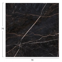 ΕΠΙΦΑΝΕΙΑ ΤΡΑΠΕΖΙΟΥ ΤΕΤΡΑΓΩΝΗ HPL HM5838.34 ΜΑΥΡΟ ΜΑΡΜΑΡΟ 70x70εκ