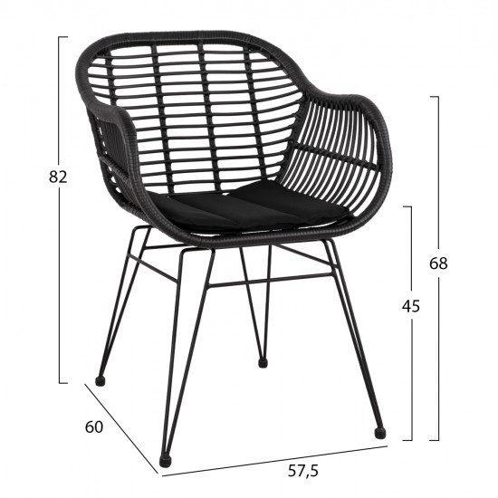 ΣΕΤ ΤΡΑΠΕΖΑΡΙΑΣ 3ΤΜΧ HM11871 ΜΕΤΑΛΛΟ & RATTAN ΣΕ ΜΑΥΡΟ ΧΡΩΜΑ ΣΕΤ ΤΡΑΠΕΖΑΡΙΑΣ 3ΤΜΧ HM11871 ΜΕΤΑΛΛΟ & RATTAN ΣΕ ΜΑΥΡΟ ΧΡΩΜΑ