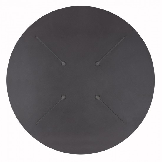 ΕΠΙΦΑΝΕΙΑ ΤΡΑΠΕΖΙΟΥ HPL ΣΤΡΟΓΓΥΛΗ HM5841.21 ΜΑΥΡΗ Φ60εκ.