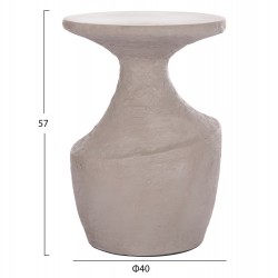 ΤΡΑΠΕΖΙ ΒΟΗΘΗΤΙΚΟ REBON HM18156.03L FIBER CEMENT ΣΕ ΓΚΡΙ--Φ40x56.5Υεκ.