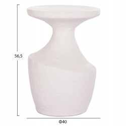 ΤΡΑΠΕΖΙ ΒΟΗΘΗΤΙΚΟ REBON HM18156.02L FIBER CEMENT ΣΕ ΛΕΥΚΟ--Φ40x56.5Υεκ.