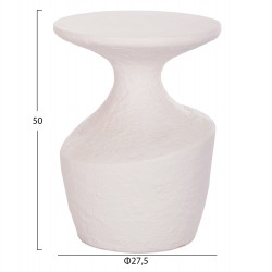 ΤΡΑΠΕΖΙ ΒΟΗΘΗΤΙΚΟ REBON HM18156.02S FIBER CEMENT ΣΕ ΛΕΥΚΟ--Φ27.5x50Υεκ.