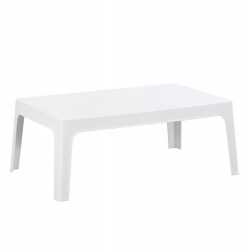 ΤΡΑΠΕΖΑΚΙ ΟΡΘΟΓΩΝΙΟ SLEEK HM6367.01 ΠΟΛΥΠΡΟΠΥΛΕΝΙΟ ΣΕ ΛΕΥΚΟ 99x59.5x39.5Υεκ.