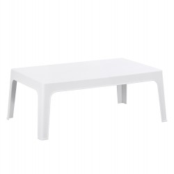 ΤΡΑΠΕΖΑΚΙ ΟΡΘΟΓΩΝΙΟ SLEEK HM6367.01 ΠΟΛΥΠΡΟΠΥΛΕΝΙΟ ΣΕ ΛΕΥΚΟ 99x59.5x39.5Υεκ.