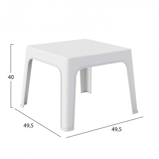 ΤΡΑΠΕΖΑΚΙ ΤΕΤΡΑΓΩΝΟ SLEEK HM6371.01 ΠΟΛΥΠΡΟΠΥΛΕΝΙΟ ΣΕ ΛΕΥΚΟ 49.5x49.5x40Υεκ. ΤΡΑΠΕΖΑΚΙ ΤΕΤΡΑΓΩΝΟ SLEEK HM6371.01 ΠΟΛΥΠΡΟΠΥΛΕΝΙΟ ΣΕ ΛΕΥΚΟ 49.5x49.5x40Υεκ.