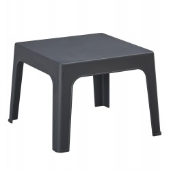 ΤΡΑΠΕΖΑΚΙ ΤΕΤΡΑΓΩΝΟ SLEEK HM6371.10 ΠΟΛΥΠΡΟΠΥΛΕΝΙΟ ΣΕ ΣΚΟΥΡΟ ΓΚΡΙ 49.5x49.5x40Υεκ.