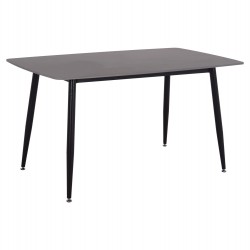 ΤΡΑΠΕΖΙ RAVEN HM18149.02 ΚΕΡΑΜΙΚΟ TOP ΜΕ ΟΨΗ ΜΑΥΡΟ ΜΑΡΜΑΡΟ 140x80x74Υεκ.