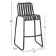 ΣΚΑΜΠΟ ΜΠΑΡ ΑΛΟΥΜΙΝΙΟΥ RACHEL HM6341.01 ΓΚΡΙ 47x56,5x98,5Υεκ.