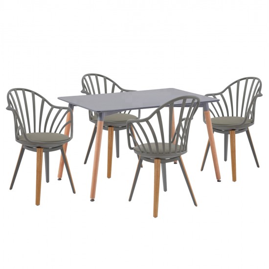 ΣΕΤ ΤΡΑΠΕΖΑΡΙΑΣ 5ΤΜΧ ANAIS HM21176 MDF TOP ΣΕ ΓΚΡΙ--P.P. & PU ΣΕ ΓΚΡΙ ΣΕΤ ΤΡΑΠΕΖΑΡΙΑΣ 5ΤΜΧ ANAIS HM21176 MDF TOP ΣΕ ΓΚΡΙ--P.P. & PU ΣΕ ΓΚΡΙ
