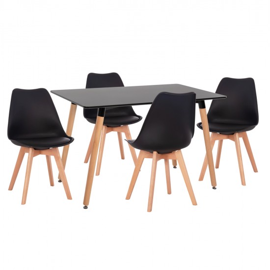 ΣΕΤ ΤΡΑΠΕΖΑΡΙΑΣ 5ΤΜΧ VEGAS HM21185 MDF TOP ΣΕ ΜΑΥΡΟ--ΠΟΔΙΑ ΟΞΙΑΣ ΣΕΤ ΤΡΑΠΕΖΑΡΙΑΣ 5ΤΜΧ VEGAS HM21185 MDF TOP ΣΕ ΜΑΥΡΟ--ΠΟΔΙΑ ΟΞΙΑΣ