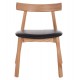 KΑΡΕΚΛΑ ΤΡΑΠΕΖΑΡΙΑΣ SEKAN HM18245.04 RUBBERWOOD-ΜΑΥΡΟ PU 60x54x72Υεκ