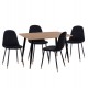 ΣΕΤ ΤΡΑΠΕΖΑΡΙΑΣ 5ΤΜΧ ALIZA HM11196.09 MDF TOP-ΒΕΛΟΥΔΟ & ΜΕΤΑΛΛΟ ΣΕ ΜΑΥΡΟ ΣΕΤ ΤΡΑΠΕΖΑΡΙΑΣ 5ΤΜΧ ALIZA HM11196.09 MDF TOP-ΒΕΛΟΥΔΟ & ΜΕΤΑΛΛΟ ΣΕ ΜΑΥΡΟ