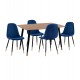 ΣΕΤ ΤΡΑΠΕΖΑΡΙΑΣ 5ΤΜΧ ALIZA HM11196.08 MDF TOP-ΒΕΛΟΥΔΟ ΜΠΛΕ & ΜΕΤΑΛΛΟ ΜΑΥΡΟ ΣΕΤ ΤΡΑΠΕΖΑΡΙΑΣ 5ΤΜΧ ALIZA HM11196.08 MDF TOP-ΒΕΛΟΥΔΟ ΜΠΛΕ & ΜΕΤΑΛΛΟ ΜΑΥΡΟ