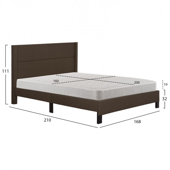ΚΡΕΒΑΤΙ ΔΙΠΛΟ & ΣΤΡΩΜΑ TRILLOP HM21202.13 ΚΑΦΕ ΥΦΑΣΜΑ--ΓΙΑ 160x200εκ ΚΡΕΒΑΤΙ ΔΙΠΛΟ & ΣΤΡΩΜΑ TRILLOP HM21202.13 ΚΑΦΕ ΥΦΑΣΜΑ--ΓΙΑ 160x200εκ