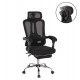 ΚΑΡΕΚΛΑ ΓΡΑΦΕΙΟΥ BARNET HM18258.01 ΜΑΥΡΟ MESH-ΜΑΥΡΟΣ ΣΚΕΛΕΤΟΣ NYLON 61x62x123Υ