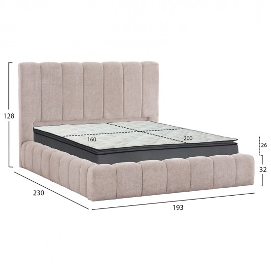 ΚΡΕΒΑΤΙ ΔΙΠΛΟ ΜΕ ΣΤΡΩΜΑ & ΑΠΟΘ.ΧΩΡΟ REMO HM21167 ΜΠΕΖ ΜΠΟΥΚΛΕ--ΓΙΑ 160x200εκ ΚΡΕΒΑΤΙ ΔΙΠΛΟ ΜΕ ΣΤΡΩΜΑ & ΑΠΟΘ.ΧΩΡΟ REMO HM21167 ΜΠΕΖ ΜΠΟΥΚΛΕ--ΓΙΑ 160x200εκ