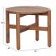 LOUNGE ΣΕΤ SANJI HM21214 ΤΡΑΠΕΖΙ & 2 ΠΟΛΥΘΡΟΝΕΣ--ΞΥΛΟ ΑΚΑΚΙΑΣ-ΑΛΟΥΜΙΝΙΟ-ΣΧΟΙΝΙ