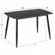 ΣΕΤ ΤΡΑΠΕΖΑΡΙΑΣ 5ΤΜΧ RAVEN HM21067.02 ΚΕΡΑΜΙΚΟ TOP ΜΑΥΡΟ ΜΑΡΜΑΡΟ--ΜΕΤΑΛΛΟ