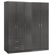 ΝΤΟΥΛΑΠΑ 5ΦΥΛΛΗ CAESAR HM21234.01 ΜΕΛΑΜΙΝΗ ΧΡΩΜΑ ZEBRANO 150x42.5x181Υεκ