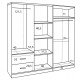 ΝΤΟΥΛΑΠΑ 6ΦΥΛΛΗ BLAKELY HM21235.01 ΜΕΛΑΜΙΝΗ ΧΡΩΜΑ ZEBRANO 201x43x181Υεκ