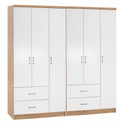 ΝΤΟΥΛΑΠΑ 6ΦΥΛΛΗ CAESAR HM21236.02 ΜΕΛΑΜΙΝΗ SONAMA & ΛΕΥΚΟ 180x42,5Χ181Υεκ.