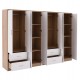 ΝΤΟΥΛΑΠΑ 8ΦΥΛΛΗ BRIANA HM21237.02 ΜΕΛΑΜΙΝΗ SONAMA & ΛΕΥΚΟ 241x42,5Χ180,5Υεκ.