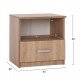 ΣΕΤ ΚΡΕΒΑΤΟΚΑΜΑΡΑΣ 5ΤΜΧ ADLER HM11758 ΜΕΛΑΜΙΝΗ SONAMA OAK-ΓΙΑ ΣΤΡΩΜΑ 160x200εκ