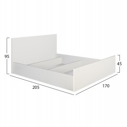 ΣΕΤ ΚΡΕΒΑΤΟΚΑΜΑΡΑΣ 5ΤΜΧ ADLER HM11758.03 ΜΕΛΑΜΙΝΗ ΛΕΥΚΗ-ΓΙΑ ΣΤΡΩΜΑ 160x200εκ