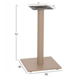 ΒΑΣΗ ΤΡΑΠΕΖΙΟΥ ΑΠΟ ΜΕΤΑΛΛΟ HM421.25 ΚΑΠΟΥΤΣΙΝΟ 40x40x72Υεκ.
