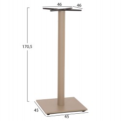 ΒΑΣΗ ΤΡΑΠΕΖΙΟΥ ΜΠΑΡ HM439.25 ΜΕΤΑΛΛΙΚΗ ΚΑΠΟΥΤΣΙΝΟ ΜΑΤ-ΡΕΓΟΥΛΑΤΟΡΟΙ 46x46x108Yεκ.