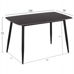 ΣΕΤ ΤΡΑΠΕΖΑΡΙΑΣ 5ΤΜΧ RAVEN HM21264.02 ΚΕΡΑΜΙΚΟ TOP ΜΑΥΡΟ ΜΑΡΜΑΡΟ--ΒΕΛΟΥΔΟ ΣΑΠΙΟ ΜΗΛΟ