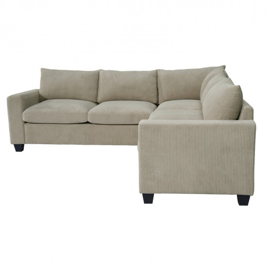 ΓΩΝΙΑΚΟΣ ΚΑΝΑΠΕΣ CALDER HM3286.03 ΜΠΕΖ ΥΦΑΣΜΑ 254x254x91Υεκ.