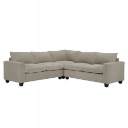 ΓΩΝΙΑΚΟΣ ΚΑΝΑΠΕΣ CALDER HM3286.03 ΜΠΕΖ ΥΦΑΣΜΑ 254x254x91Υεκ.