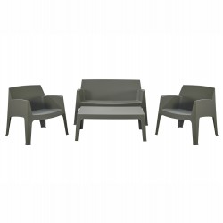 ΣΕΤ ΣΑΛΟΝΙ ΕΞ.ΧΩΡΟΥ 4ΤΜΧ SLEEK HM21268.05 DARK OLIVE GREEN ΠΟΛΥΠΡΟΠΥΛΕΝΙΟ