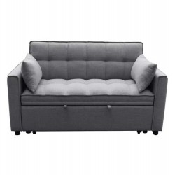 ΚΑΝΑΠΕΣ ΚΡΕΒΑΤΙ 2-ΘΕΣΙΟΣ BORG HM3289.01 ΓΚΡΙ ΥΦΑΣΜΑ 140x100x80Υεκ