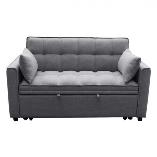 ΚΑΝΑΠΕΣ ΚΡΕΒΑΤΙ 2-ΘΕΣΙΟΣ BORG HM3289.01 ΓΚΡΙ ΥΦΑΣΜΑ 140x100x80Υεκ