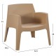 ΠΟΛΥΘΡΟΝΑ ΠΟΛΥΠΡΟΠΥΛΕΝΙΟΥ LOUNGE SLEEK HM6365.03 CAPPUCCINO 62,5x48,5x73Υεκ. ΠΟΛΥΘΡΟΝΑ ΠΟΛΥΠΡΟΠΥΛΕΝΙΟΥ LOUNGE SLEEK HM6365.03 CAPPUCCINO 62,5x48,5x73Υεκ.