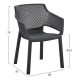 ΠΟΛΥΘΡΟΝΑ ΠΟΛΥΠΡΟΠΥΛΕΝΙΟΥ PEGGY HM6368.02 ΜΑΥΡΟ 60x55x79Υεκ ΠΟΛΥΘΡΟΝΑ ΠΟΛΥΠΡΟΠΥΛΕΝΙΟΥ PEGGY HM6368.02 ΜΑΥΡΟ 60x55x79Υεκ