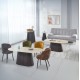 ΣΕΤ 3 ΤΡΑΠΕΖΙΑ & 1 ΚΟΝΣΟΛΑ CATER HM21261 ΚΕΡΑΜΙΚΟ TOP ΟΨΗ ΤΡΑΒΕΡΤΙΝΑΣ-MDF ΒΑΣΗ ΚΑΦΕ